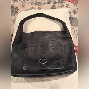 Black Leather Shoulder Bag